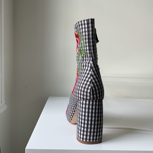 Top shop floral checkered booties - Picture 3 of 4